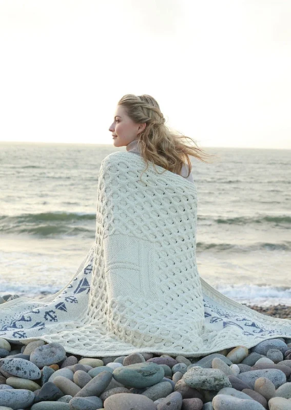 Aran Sailing Blanket | Natural