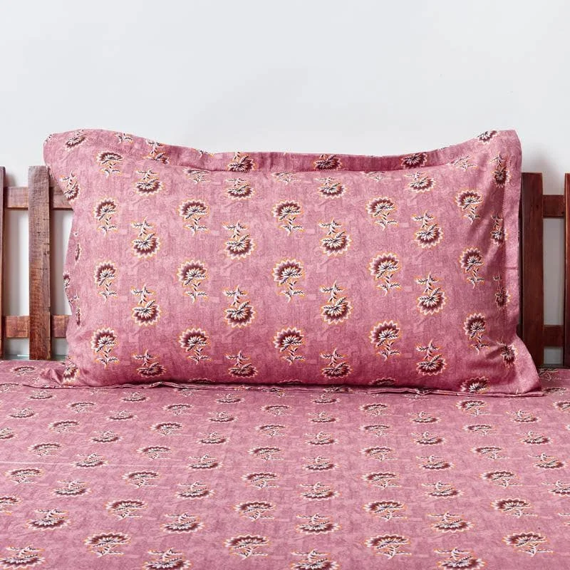 Avni Ethnic Bedsheet - Pink