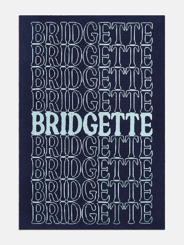 In the Bag Custom Blanket - Light Blue/Navy