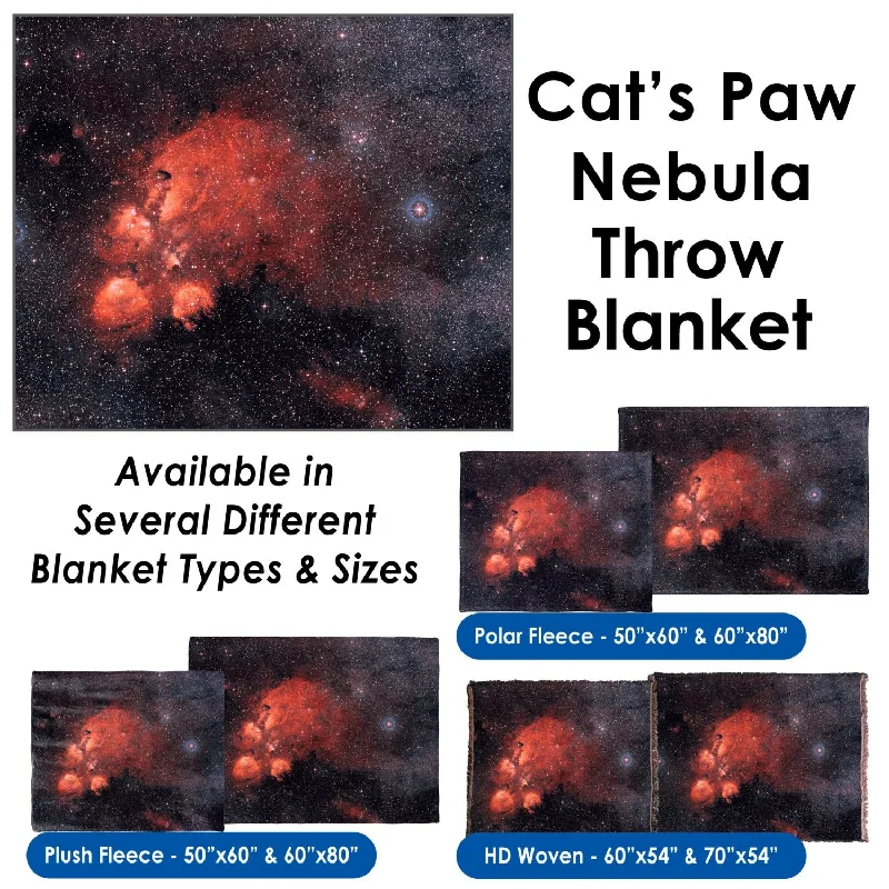 Cat's Paw Nebula - Throw Blanket / Tapestry Wall Hanging