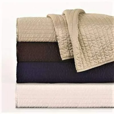 Satin Quilted Coverlet Sets - 4 Colors