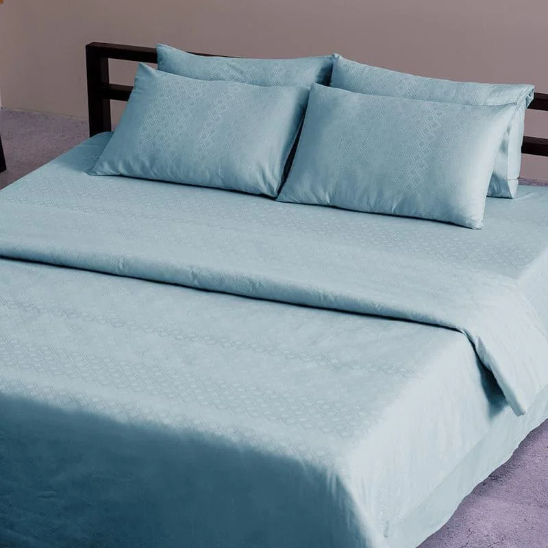 Fruva Floral Bedsheet - Azure