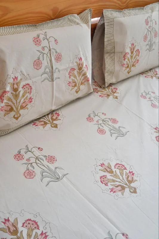 Gulbahaar Bedsheet (Beige Collection): Timeless Elegance Meets Earthy Warmth