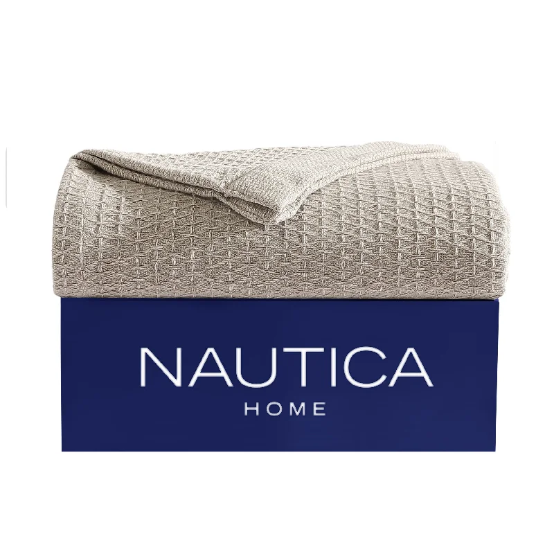 Nautica Baird Beige King Blanket