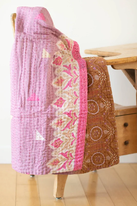 Sweet No. 5 Kantha Baby Blanket