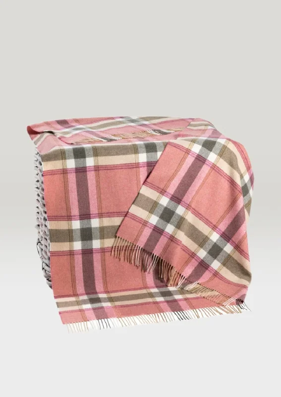 John Hanly Pink Beige Loden Throw