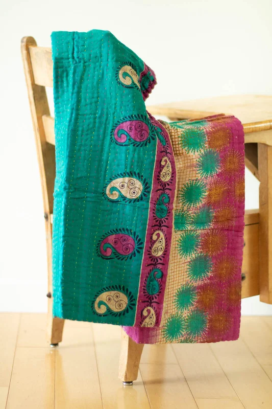 Wee Little No. 1 Kantha Mini Blanket