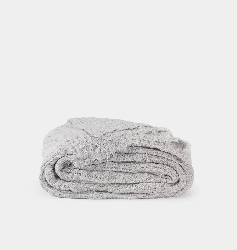 Alba Crushed Linen Blanket