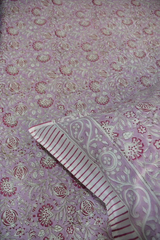 Gulaabi floral Bedsheet - Embrace the Beauty of Spring for Your Bedroom