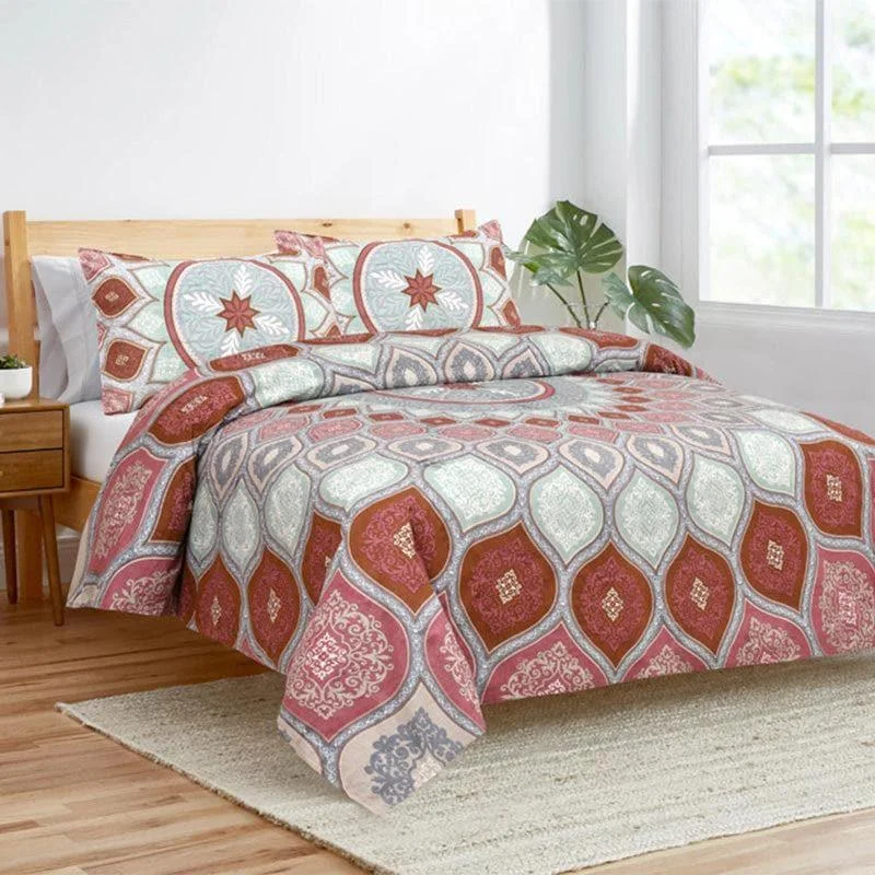 Mayuri Ethnic Bedsheet - Red