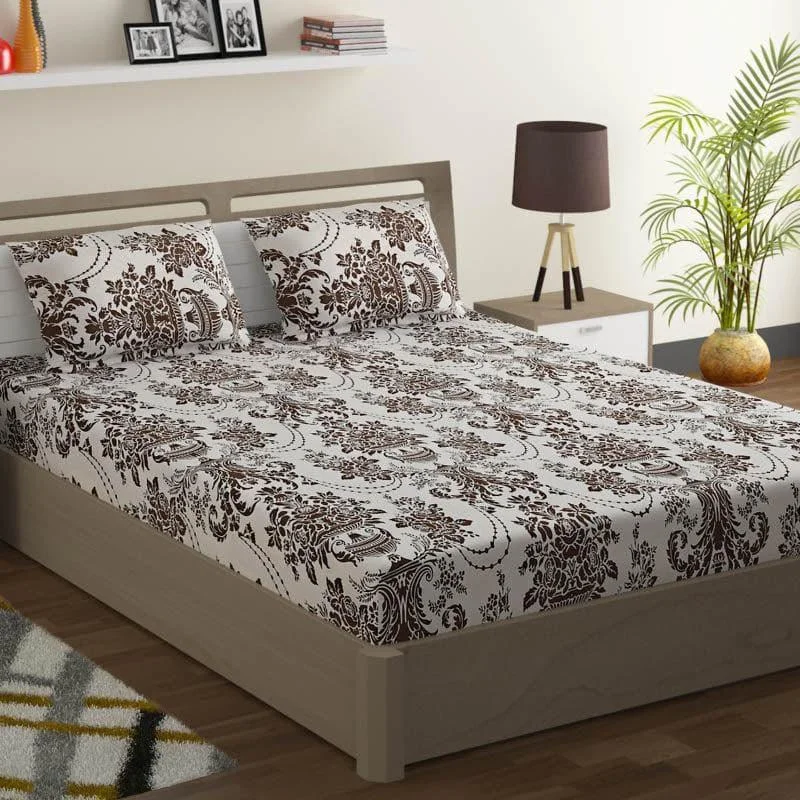 Regal Dreamscape Bedsheet - Brown