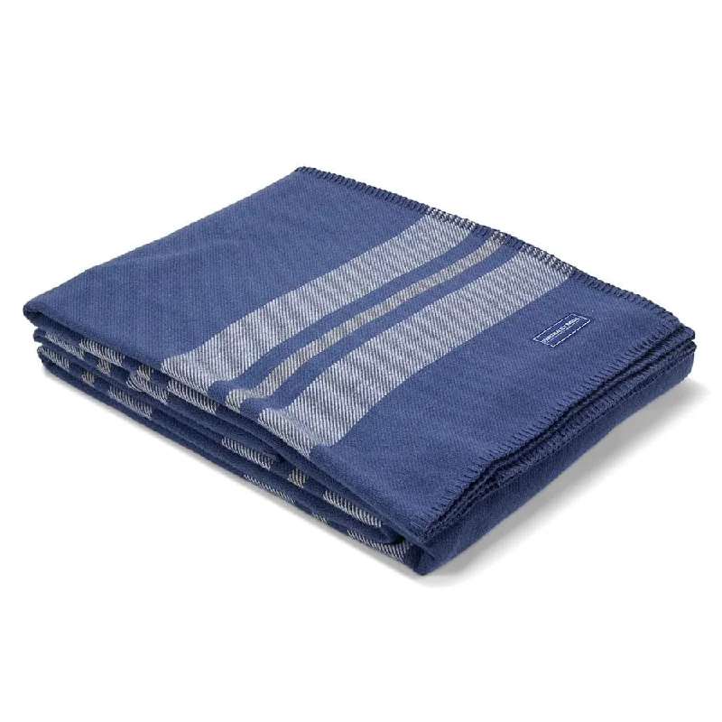 Cabin Wool Blanket - Blue Steel