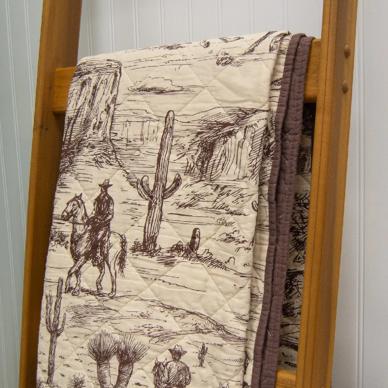 Desert Landscape Throw Blanket